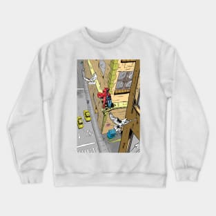 Spider on a ledge Crewneck Sweatshirt